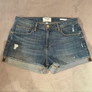 Frame Le Grand Garçon Denim Shorts Women’s 26